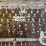 Gruppenfoto von Soldaten der Kaiserlichen Marine aus dem Ersten Weltkrieg